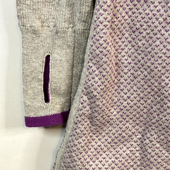 Ivivva by LuluLemon Girls Practice Ready Crewneck Sweater Purple Gray Size 12 - Picture 3 of 6